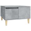 vidaXL Mesa de centro 55x55x36,5 cm derivados madeira cinzento cimento