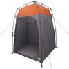 vidaXL Tenda de Chuveiro Cinza e Laranja 160 x 160 x 227 cm A&ccedil;o