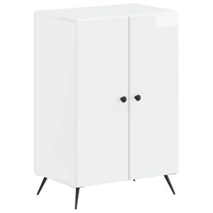 vidaXL Arm&aacute;rio de Sapatos BREDA 59,5 x 39,5 x 90 cm Branco Brilhante