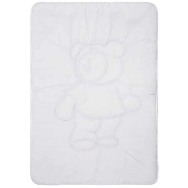 vidaXL 3 pcs conjunto edredão infantil 100x135 cm/40x60 cm branco