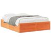vidaXL Cama sem colch&atilde;o 160x200 cm madeira pinho maci&ccedil;o castanho-mel