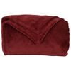 vidaXL Cobertor Vermelho Bordeaux 130 x 150 cm L&atilde;