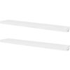 vidaXL Prateleiras de parede para livros/DVD MDF branco