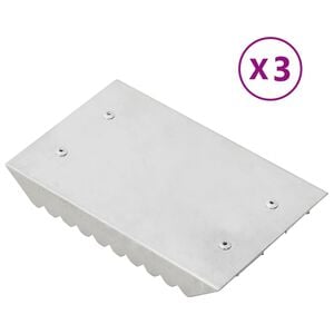 vidaXL Pentes Curry 3 pcs alum&iacute;nio prateado