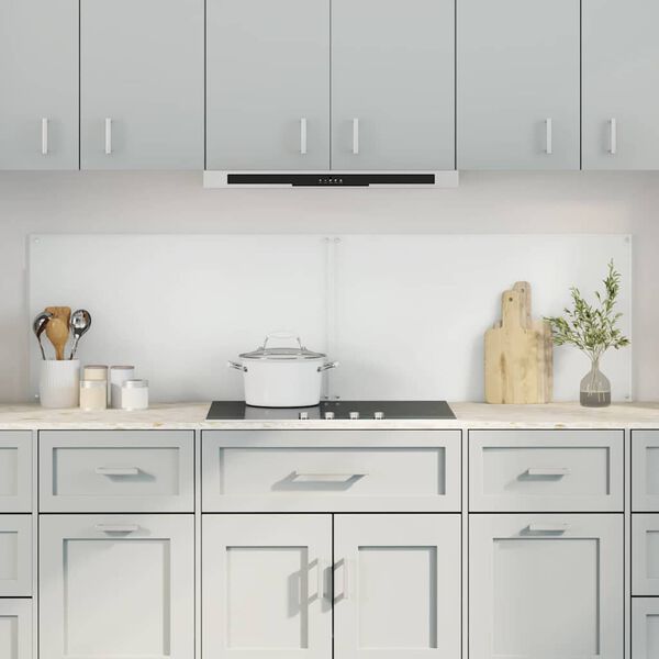 vidaXL Painel de cozinha 2 pcs Transparente 90 x 50 cm vidro temperado