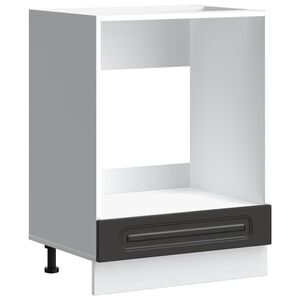 vidaXL Arm&aacute;rio forno Kalmar derivados de madeira preto