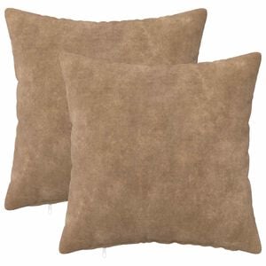 vidaXL Capa almofada 2 pcs HEERLEN Cinzento-acastanhado 30 x 30 cm