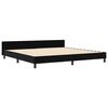 vidaXL Cama Box com cabeceira Preto 200 x 200 cm Veludo
