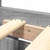 vidaXL Estrutura de cama c/ cabeceira derivados madeira cinza sonoma