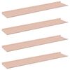 vidaXL Prateleira Flutuante 4 pcs Rosa 100 x 18 x 2,5 cm A&ccedil;o