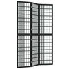 vidaXL Biombo dobr&aacute;vel com 3 pain&eacute;is estilo japon&ecirc;s 120x170 cm preto