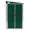 vidaXL Abrigo suspenso p/ jardim 118x100x178 cm aço galvanizado verde