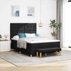 vidaXL Cama Box com colch&atilde;o com cabeceira Preto 140 x 190 cm tecido