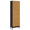 vidaXL Gabinete de Livros 2 pcs Carvalho Preto 80 x 30 x 155 cm