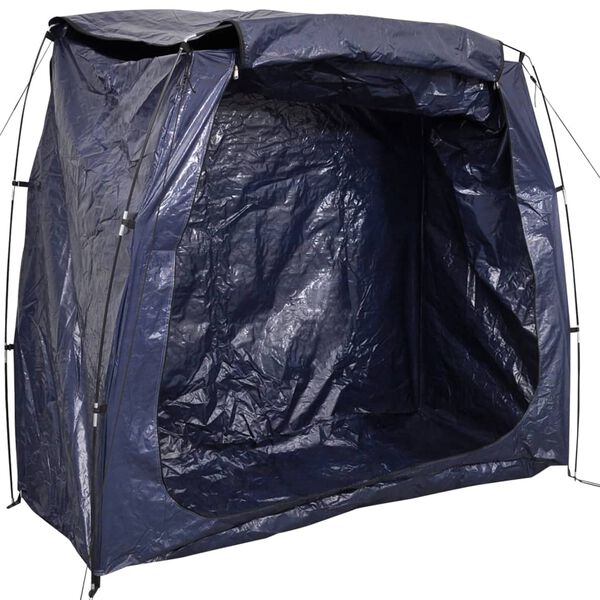 vidaXL Tenda p/ arruma&ccedil;&atilde;o de bicicletas 200x80x150 cm azul