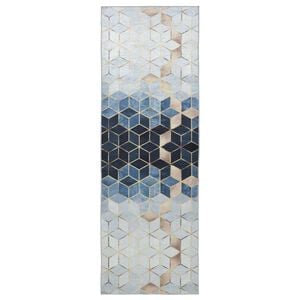 vidaXL Passadeira LESAKA Prateado 100 x 200 cm Veludo Diamante