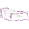 vidaXL Estrutura cama otomana colch&atilde;o 140x200cm tecido castanho escuro