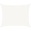 vidaXL Para-sol estilo vela 160 g/m&sup2; 6x8 m PEAD branco