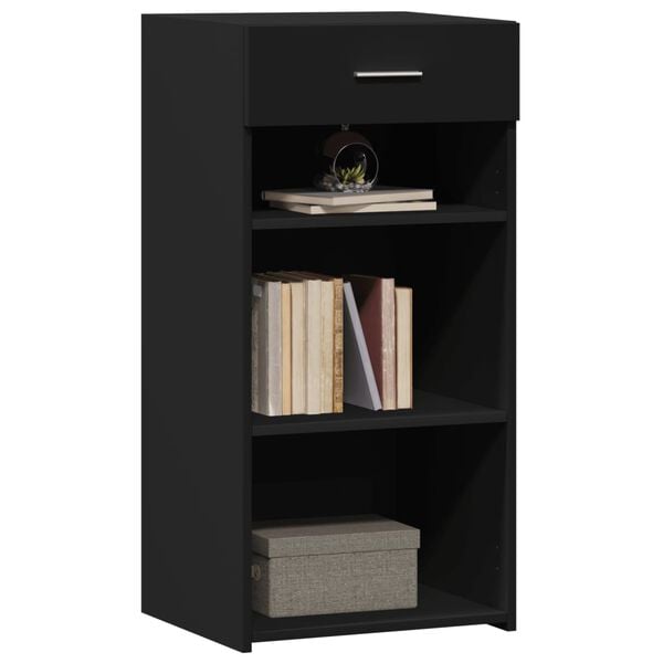 vidaXL Aparador 45x42,5x93 cm derivados de madeira preto