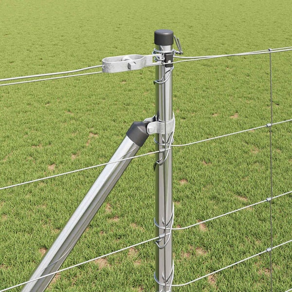 vidaXL Poste de Cerca Galvanizado 50 x 1,2 m A&ccedil;o