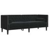 vidaXL Sof&aacute; Preto 194 x 74,5 x 70,5 cm Veludo