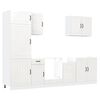 vidaXL 7 pe&ccedil;as arm&aacute;rio de cozinha conjunto Lucca branco