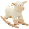 vidaXL Animal de baloi&ccedil;ar ovelha em pel&uacute;cia 78x34x58 cm branco