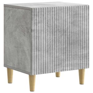 vidaXL Arm&aacute;rio de Cabeceira Cinzento Cimento 43 x 34,5 x 50 cm