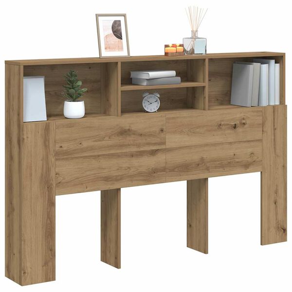 vidaXL Arm&aacute;rio de cabeceira derivados de madeira carvalho artisiano