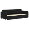 vidaXL Sofá-cama com gavetão e gavetas 80x200 cm veludo preto