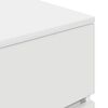 vidaXL Mesa de cabeceira com 3 gavetas 39x35x65 cm branco