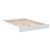 vidaXL Estrutura de cama 120x200 cm derivados de madeira branco