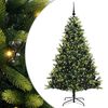 vidaXL &Aacute;rvore de Natal Artificial Articulada 300 LEDs Verde 180 cm
