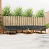 vidaXL Conjunto de Sof&aacute;s para Exterior 9 pcs Natural e Antracite