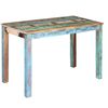 vidaXL Mesa de jantar 115x60x76 cm madeira reciclada s&oacute;lida