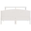 vidaXL Cama sem colch&atilde;o 120x200 cm madeira de pinho maci&ccedil;a branco