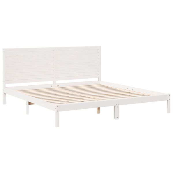 vidaXL Cama extra longa sem colch&atilde;o 180x210 cm madeira maci&ccedil;a