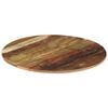 vidaXL Tampo de mesa redondo 70 cm 15-16 mm madeira recuperada maciça