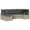 vidaXL Conjunto de Sof&aacute;s 6 unid. 6-N&uacute;mero de lugares Cinzento-claro