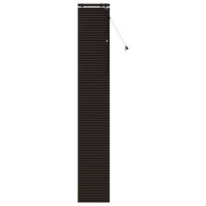 vidaXL Cortina Veneziana Marrom Escuro 50 x 250 cm 35 mm