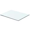 vidaXL Prateleira de vidro 40x25 cm transparente