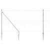 vidaXL Poste de Cerca Prateado 100 x 1,2 m (malha de 50 mm) A&ccedil;o