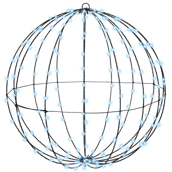 vidaXL Bola com 384 LEDs 2 pcs Branco frio 59,5 x 59,5 x 63 cm Metal