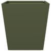 vidaXL Vaso/floreira de jardim 40x40x40 cm a&ccedil;o verde azeitona