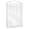 vidaXL Cesto gabi&atilde;o arqueado 150x50x220/240 cm ferro galvanizado