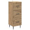vidaXL Gabinete de Gavetas Carvalho Arttisan 33 x 34,5 x 89,5 cm