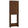 vidaXL Arm&aacute;rio m&aacute;quina lavar roupa 64x25,5x190 cm carvalho castanho