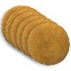 vidaXL Almofada 6 unid. HEERLEN Amarelo &Oslash; 40 cm Fleece de microfibra