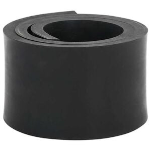 vidaXL Borda de borracha para arado de neve preto 120x8x1 cm
