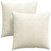 vidaXL Travesseiros de Sof&aacute; 2 pcs Creme 80 x 80 cm